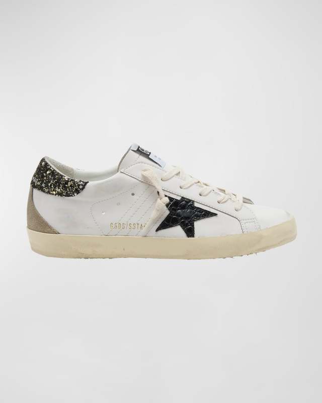 Superstar Mixed Leather Low-Top Sneakers